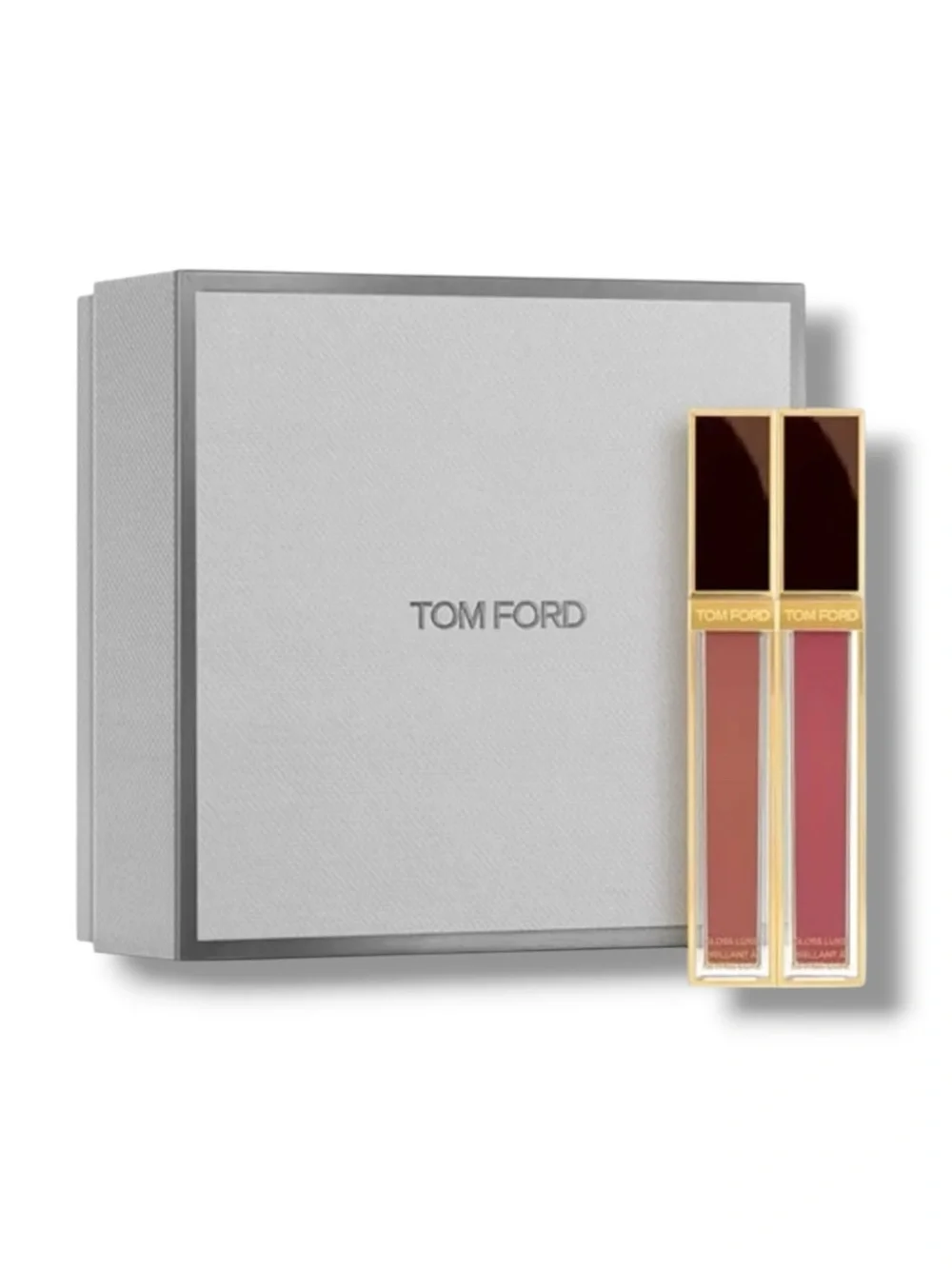 new Tom Ford 𒀮 Gloss Luxe Lip Duo Gift Set 𒀮 08 Inhibition / 22 Sunrise Pink 𒀮